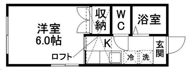 拡大写真:プランド旭ケ丘 1階106の間取り