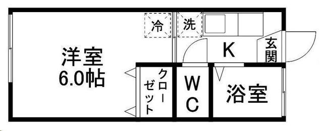 拡大写真:ピコハウス北山 1階106の間取り