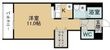 プランドール小鶴新田の間取図