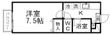 ピースフル黒松(家具家電付)の間取図
