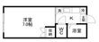 ピースフル八乙女第2(家具家電付)の間取図