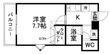 エイシィーヴィラの間取図