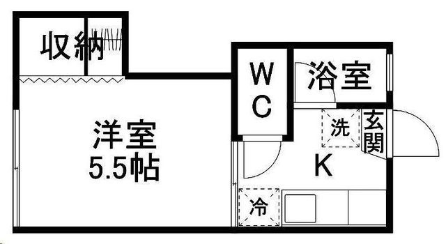 拡大写真:さくらコーポ 2階202の間取り