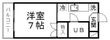 ピースフル錦町(家具家電付)の間取図