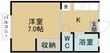 ピースフル八幡宮の間取図