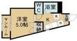コーポウメダの間取図