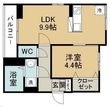 D-room霊屋下の間取図