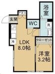 ベルハウス旭ケ丘の間取図