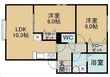 仮称泉ケ丘4丁目新築2LDKアパートの間取図