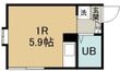 ピースフル五橋(家具家電付)の間取図