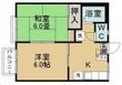 ピアクリスタルBの間取図