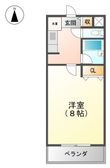 大阪市東淀川区東中島1丁目の間取図