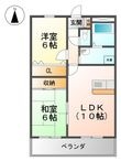 大阪市東淀川区東中島2丁目の間取図