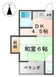 大阪市淀川区西中島1丁目の間取図