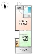 大阪市東淀川区東中島4丁目の間取図