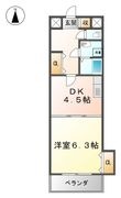 大阪市淀川区木川西4丁目の間取図