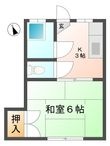 写真：コーポタキザワ2階の間取図