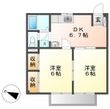 倉敷市中庄の間取図