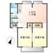 倉敷市吉岡の間取図