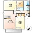 倉敷市鳥羽の間取図