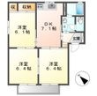 倉敷市茶屋町の間取図