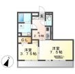 倉敷市西中新田の間取図