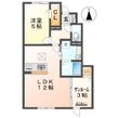 総社市中原の間取図