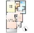 倉敷市茶屋町の間取図