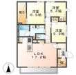 倉敷市稲荷町の間取図