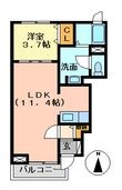 パインテールヴィレッジＢの間取図