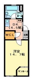 藤ヴァレイⅡの間取図