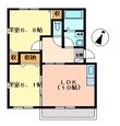 グリュックⅢ　C棟の間取図