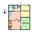 津市高茶屋６丁目の間取図