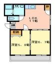 メゾングリンパーク２の間取図