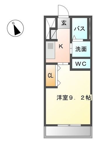 拡大写真:グレーシア Ⅱ 1階101の間取り