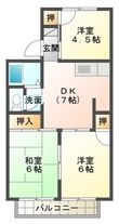 写真：阿波屋ハイツ　Ｂ-の間取図