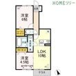 クレールシャンブル Ⅱの間取図