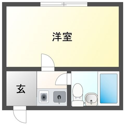 拡大写真:春日部市一ノ割2丁目 1階102の間取り