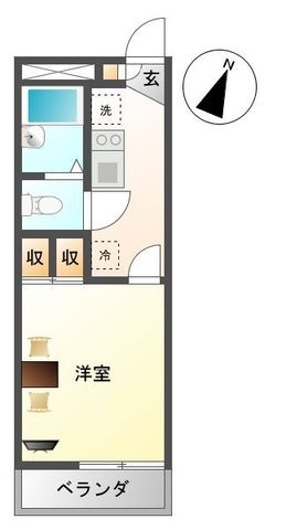 拡大写真:春日部市小渕 2階201の間取り