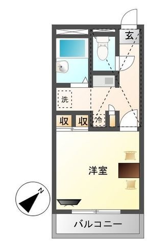 拡大写真:さいたま市岩槻区南平野2丁目 2階206の間取り
