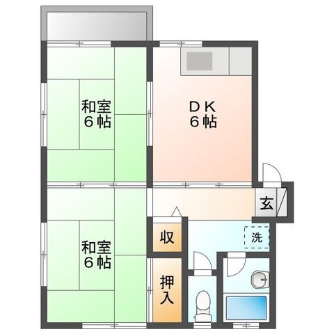 拡大写真:さいたま市岩槻区愛宕町 2階201の間取り