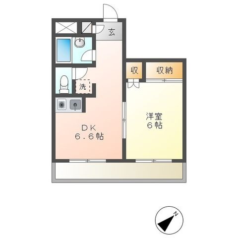 拡大写真:みずほマンション 1階101の間取り