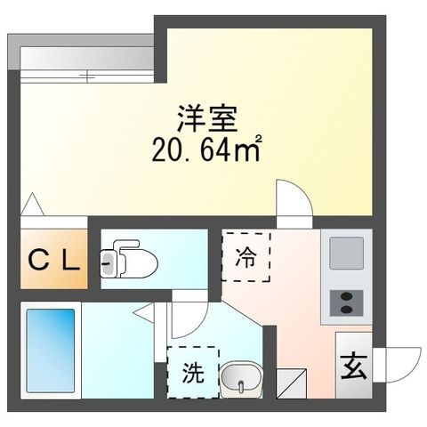 拡大写真:春日部市備後東2丁目 2階203の間取り