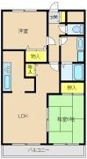川崎市高津区下作延2丁目の間取図
