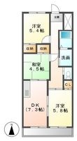 レイクハイツ当知の間取図