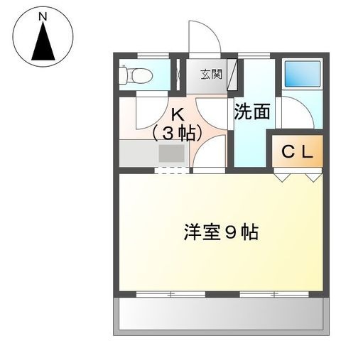 拡大写真:第5マユミビル 1階101の間取り