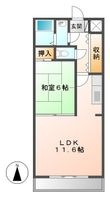 ライジングハイツⅢの間取図