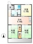 写真:コーポやすり苑 3階303の間取図