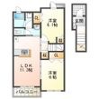 ノーブル港西 Ⅱの間取図