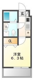 フィールグッド東中島の間取図